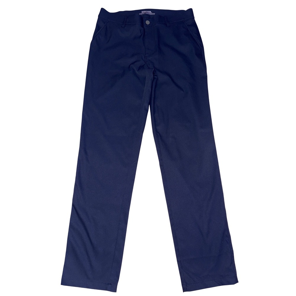 32 Cool Mens Blue Stretch Performance Pants, Size 32x32